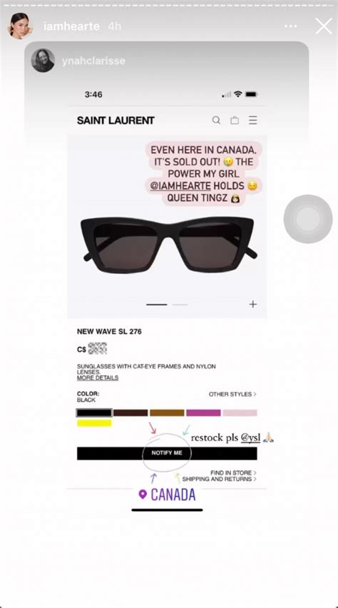 The Exact YSL Sunglasses That Sold Out Because of Heart Evan